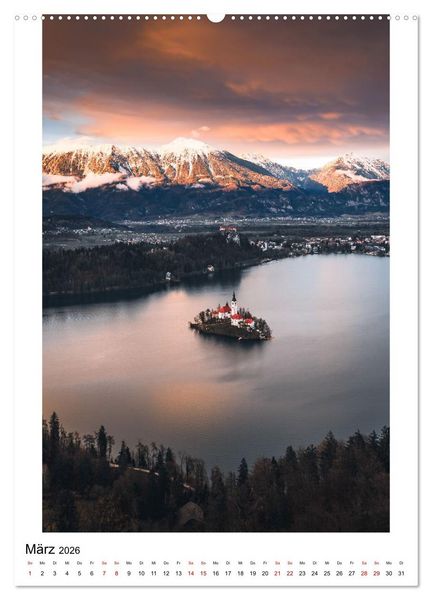 Produktbild: Alpenblicke - Ein Jahr in den Alpen (Wandkalender 2026 DIN A2 hoch), CALVENDO Monatskalender