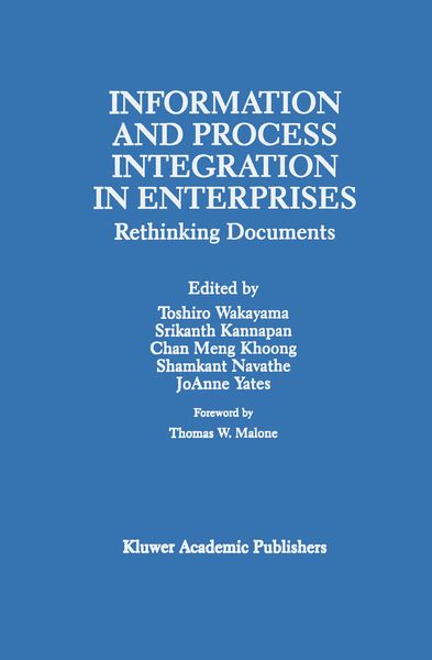 Produktbild: Information and Process Integration in Enterprises