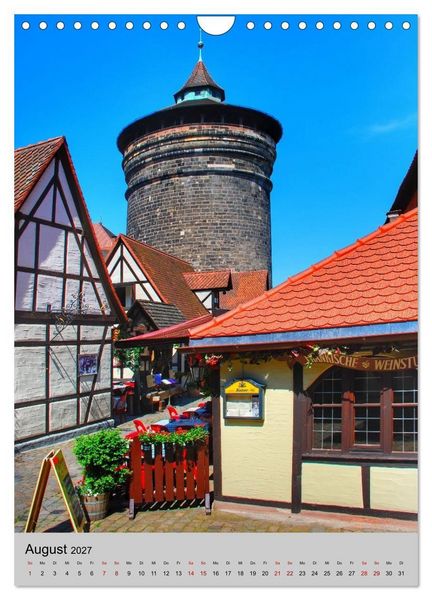 Produktbild: N&Uuml;RNBERG. Du bist so sch&ouml;n (Wandkalender 2027 DIN A4 hoch), CALVENDO Monatskalender