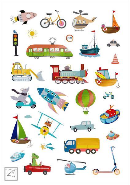 Produktbild: Glanz-Sticker &ndash; Fahrzeuge