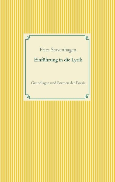 Produktbild: Einf&uuml;hrung in die Lyrik