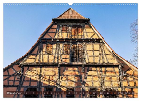 Produktbild: Idyllisches Fachwerk rund um Stuttgart (hochwertiger Premium Wandkalender 2027 DIN A2 quer), Kunstdruck in Hochglanz