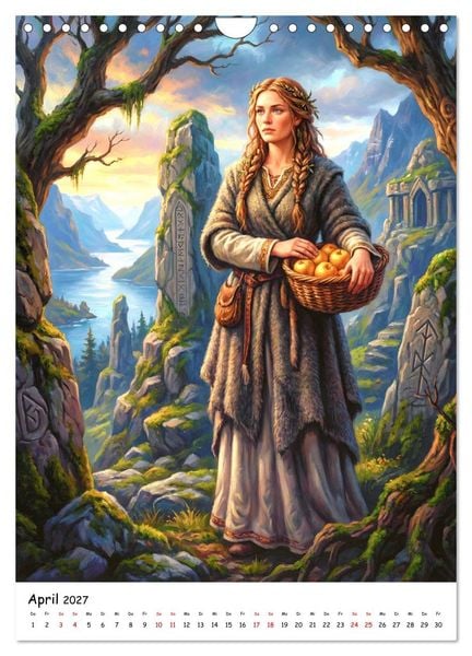 Produktbild: G&ouml;tter der Wikinger &ndash; Ikonen der Nordischen Mythologie (Wandkalender 2027 DIN A4 hoch), CALVENDO Monatskalender