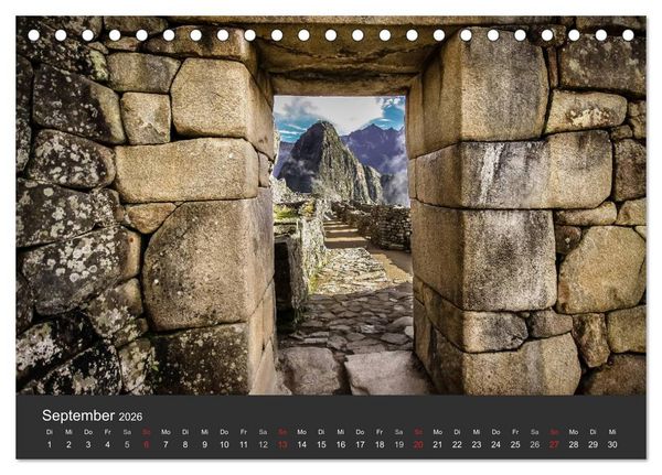 Produktbild: Peru 2026 Im Land des Kondors (Tischkalender 2026 DIN A5 quer), CALVENDO Monatskalender