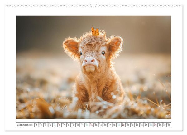 Produktbild: Schottische Hochland Rinder (hochwertiger Premium Wandkalender 2026 DIN A2 quer), Kunstdruck in Hochglanz