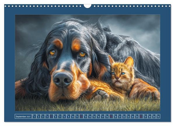 Produktbild: Gordon Setter. Edle Seelen in der Natur (Wandkalender 2027 DIN A3 quer), CALVENDO Monatskalender