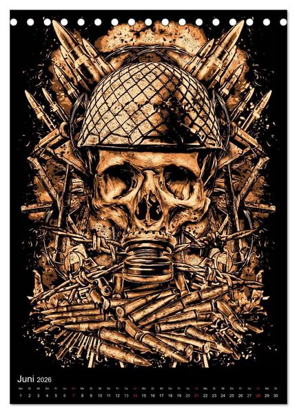 Produktbild: BLOODBOY/DARK ILLUSTRATION (Tischkalender 2026 DIN A5 hoch), CALVENDO Monatskalender