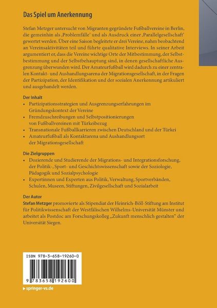 Produktbild: Das Spiel um Anerkennung