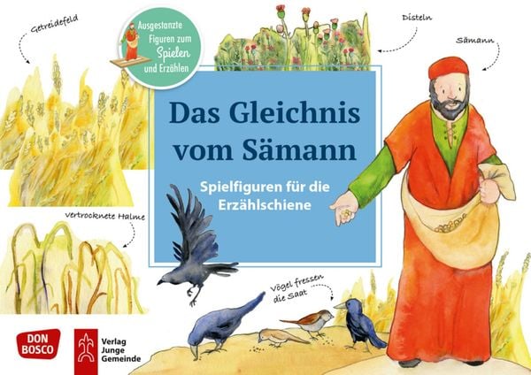 Produktbild: Das Gleichnis vom S&auml;mann. Erz&auml;hlschienen-Figurenset