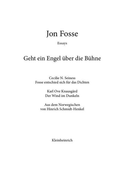Produktbild: Geht ein Engel &uuml;ber die B&uuml;hne