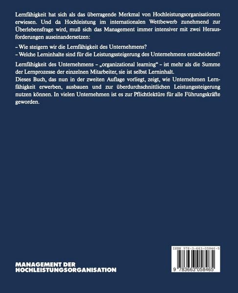 Produktbild: Management der Hochleistungsorganisation