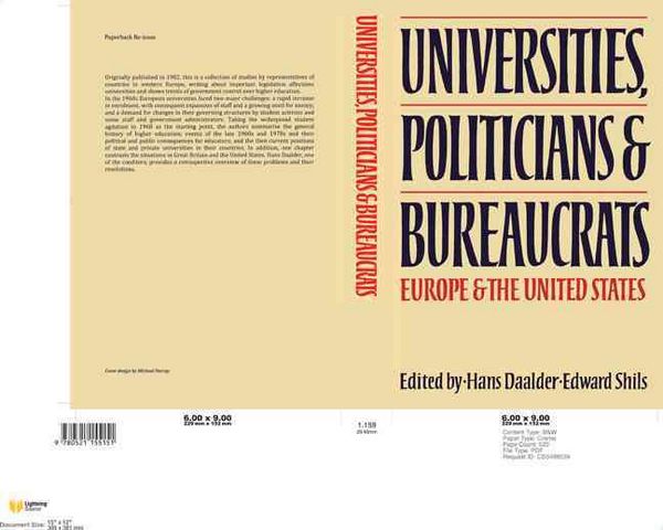 Produktbild: Universities, Politicians and Bureaucrats