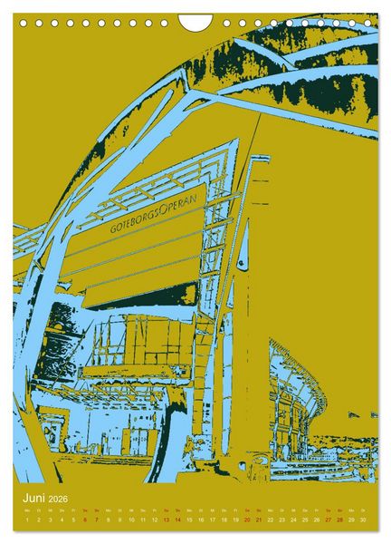 Produktbild: POP-ART meets G&ouml;teborg (Wandkalender 2026 DIN A4 hoch), CALVENDO Monatskalender