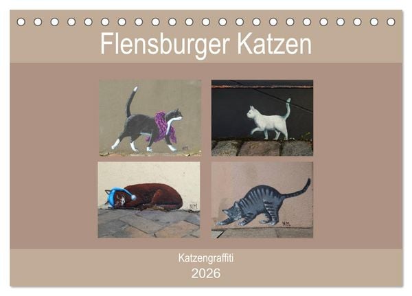 Produktbild: Flensburger Katzen (Tischkalender 2026 DIN A5 quer), CALVENDO Monatskalender