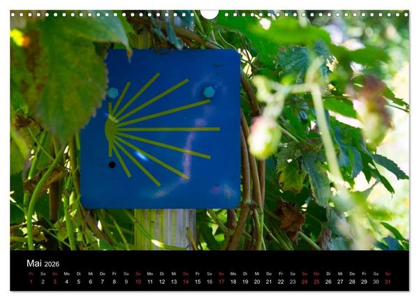 Produktbild: Jakobsweg M&uuml;nchen-Lindau (Wandkalender 2026 DIN A3 quer), CALVENDO Monatskalender