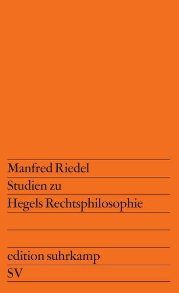Produktbild: Studien zu Hegels Rechtsphilosophie