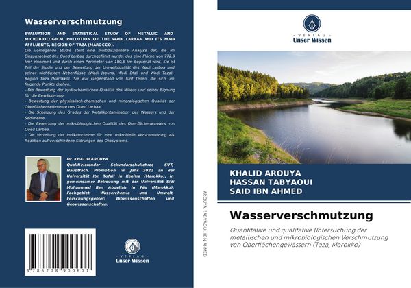 Wasserverschmutzung, Taschenbuch von Khalid Arouya , Hassan Tabyaoui , Said Ibn Ahmed, Verlag Unser Wissen, 9786208900601