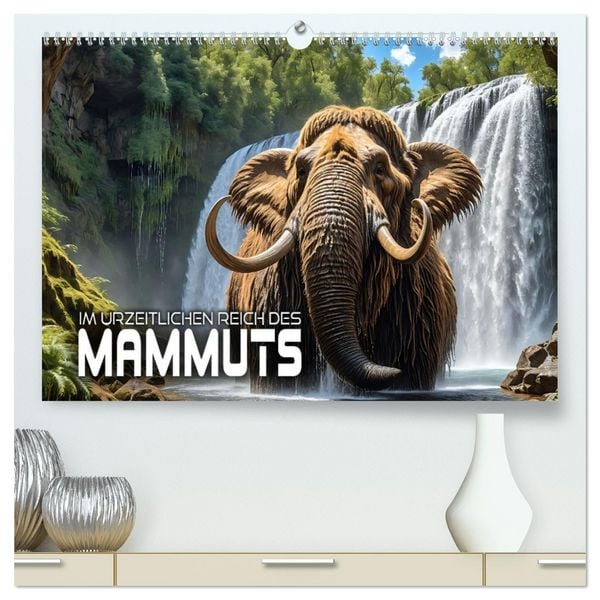 Produktbild: Im urzeitlichen Reich des Mammuts (hochwertiger Premium Wandkalender 2026 DIN A2 quer), Kunstdruck in Hochglanz