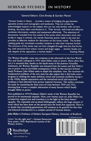 Produktbild: The Weimar Republic