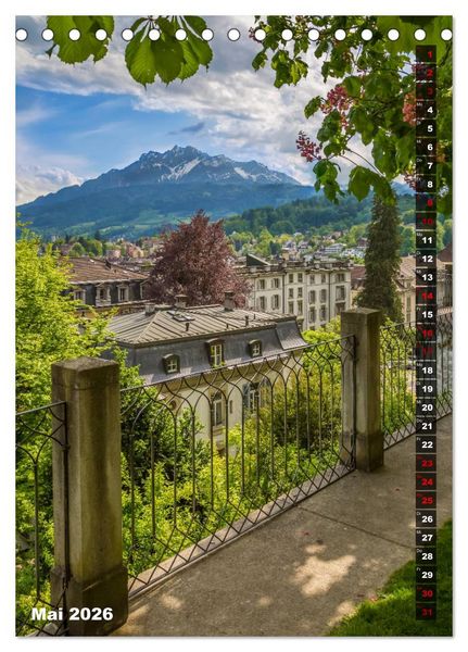 Produktbild: Willkommen in Luzern (Tischkalender 2026 DIN A5 hoch), CALVENDO Monatskalender
