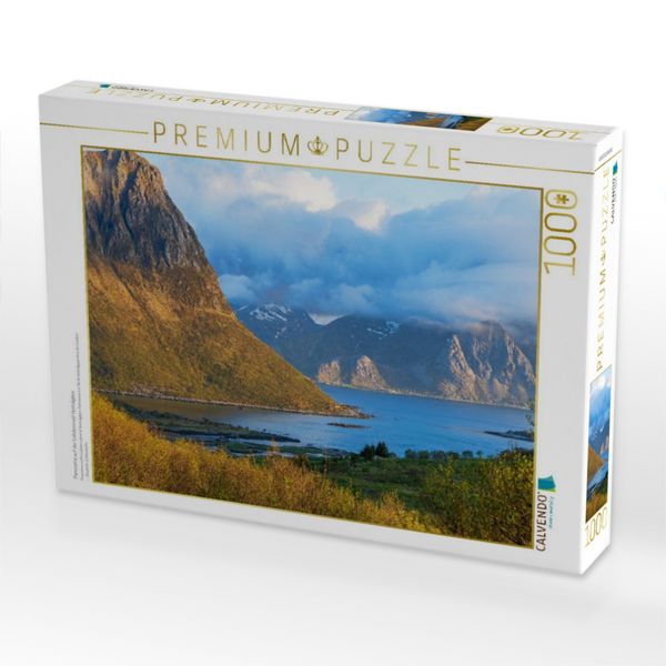 Produktbild: CALVENDO Puzzle Panorama auf der Lofoteninsel Vestv&aring;g&oslash;ya | 1000 Teile Lege-Gr&ouml;&szlig;e 64x48cm Foto-Puzzle f&uuml;r gl&uuml;ckliche Stunden
