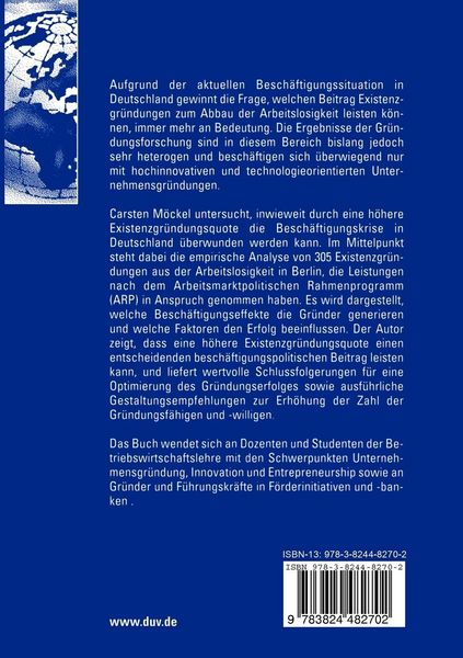 Produktbild: Existenzgr&uuml;ndungen als Weg aus der Besch&auml;ftigungskrise