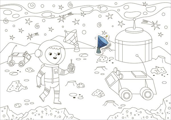 Produktbild: Mein Sticker-Malbuch. Weltraum