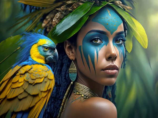 Produktbild: CALVENDO Puzzle Junge Frau | 1000 Teile Lege-Gr&ouml;&szlig;e 64x48cm Foto-Puzzle f&uuml;r gl&uuml;ckliche Stunden