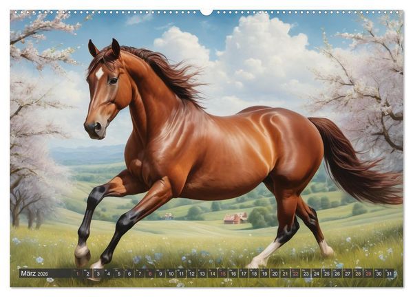 Produktbild: Sch&ouml;ne wilde Mustangs (Wandkalender 2026 DIN A2 quer), CALVENDO Monatskalender