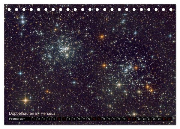 Produktbild: Deep Sky Kalender (Tischkalender 2027 DIN A5 quer), CALVENDO Monatskalender