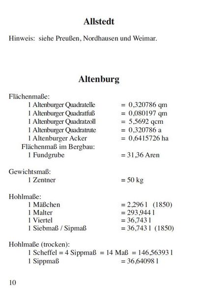 Produktbild: HANDBUCH - Alte Ma&szlig;e und ihre Umrechnung - Th&uuml;ringen &ndash; Preu&szlig;en &ndash; Sachsen &ndash; Mecklenburg