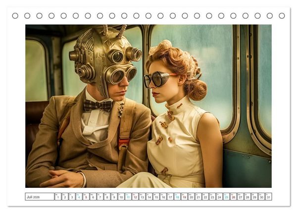 Produktbild: Astronauten Outfits (Tischkalender 2026 DIN A5 quer), CALVENDO Monatskalender