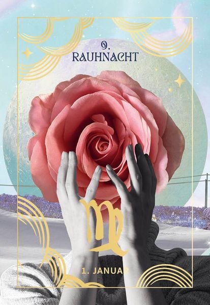 Produktbild: Kartenset: 12 N&auml;chte, 12 Zeichen | Rauhn&auml;chte und Astrologie bewusst erleben &ndash; mit Ritualen, Affirmationen und Videomeditationen