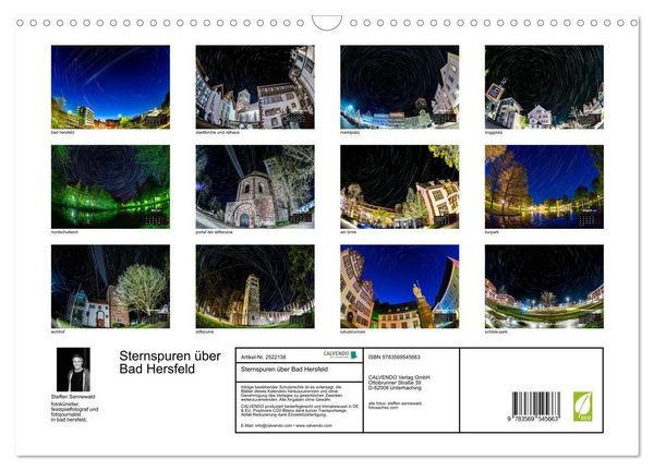 Produktbild: Sternspuren &uuml;ber Bad Hersfeld (Wandkalender 2027 DIN A3 quer), CALVENDO Monatskalender