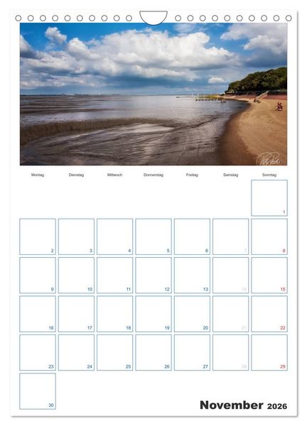 Produktbild: Friesland - Nordseebad Dangast (Wandkalender 2026 DIN A4 hoch), CALVENDO Monatskalender