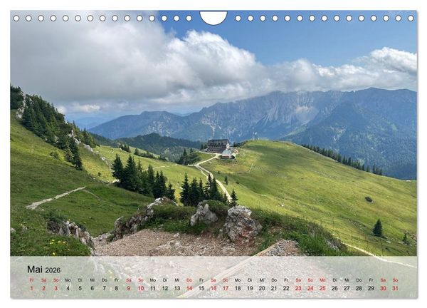 Produktbild: Alpenauszeit - Sch&ouml;ne Orte der Alpen (Wandkalender 2026 DIN A4 quer), CALVENDO Monatskalender