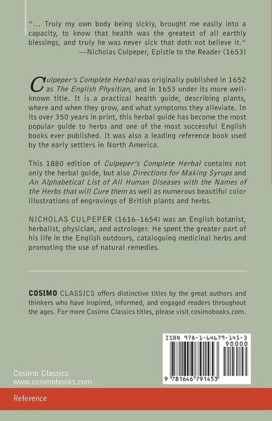 Produktbild: Culpeper's Complete Herbal