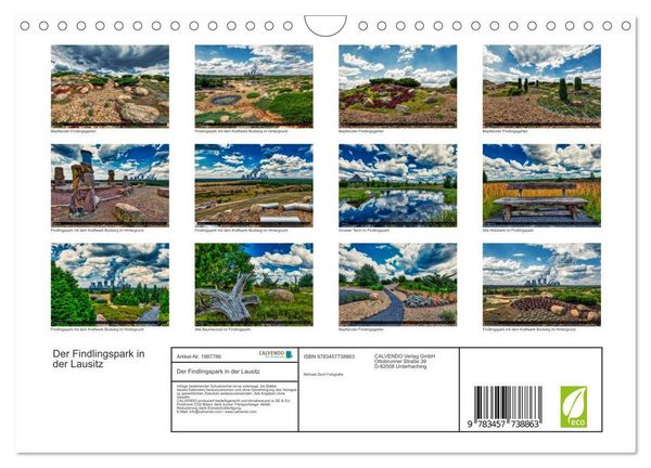 Produktbild: Der Findlingspark in der Lausitz (Wandkalender 2026 DIN A4 quer), CALVENDO Monatskalender