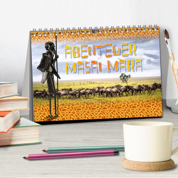 Produktbild: Abenteuer Masai Mara (Tischkalender 2026 DIN A5 quer), CALVENDO Monatskalender