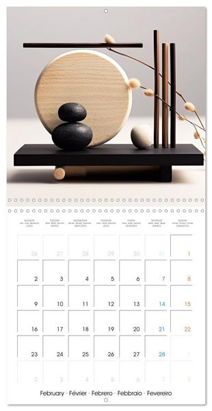 Produktbild: Instant de qui&eacute;tude (Calendrier mural carr&eacute; 2026 30x30 cm) Calendrier double avec une page pour vos prises de notes