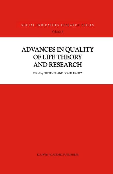 Produktbild: Advances in Quality of Life Theory and Research