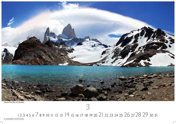 Produktbild: Patagonien Kalender 2027 &ndash; Wandkalender | Fotokalender S&uuml;damerika 35x50cm &ndash; mit beeindruckenden Fotos von Gletschern, Bergen & Wildnis, ideal als Geschenk & Deko