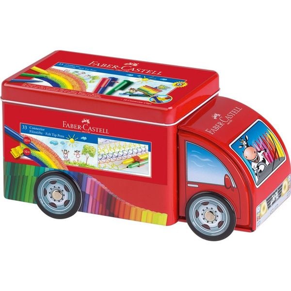 Produktbild: Faber-Castell Filzstifte Connector Truck 33er Set