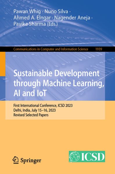 Produktbild: Sustainable Development through Machine Learning, AI and IoT