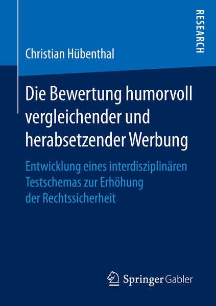 Produktbild: Die Bewertung humorvoll vergleichender und herabsetzender Werbung