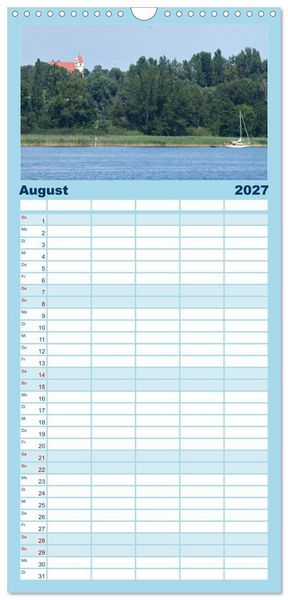Produktbild: Familienplaner 2027 - Ein Jahr am BODENSEE mit 5 Spalten (Wandkalender, 21 x 45 cm) CALVENDO