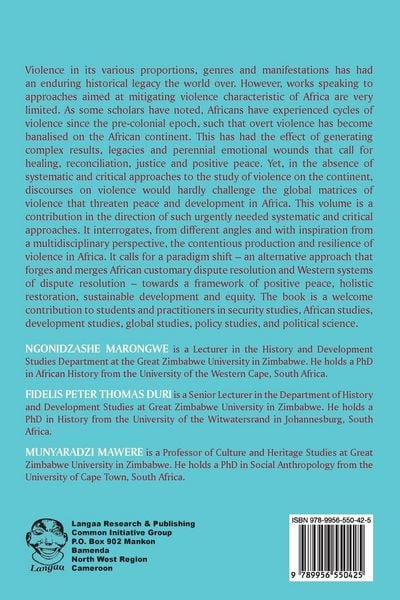 Produktbild: Violence, Peace & Everyday Modes of Justice and Healing in Post-Colonial Africa