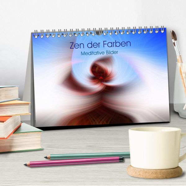 Produktbild: Zen der Farben - Meditative Bilder (Tischkalender 2026 DIN A5 quer), CALVENDO Monatskalender