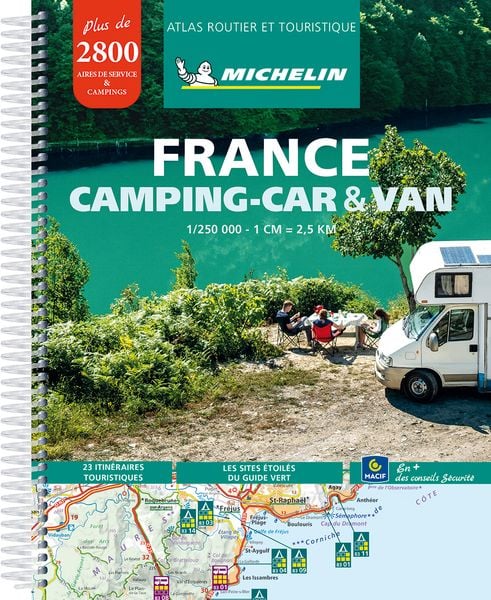 Michelin: France - Camping Car & Van Atlas, Karte von Michelin, Michelin, 978-2-06-725503-6