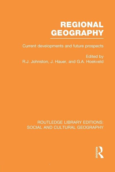 Produktbild: Regional Geography (RLE Social & Cultural Geography)